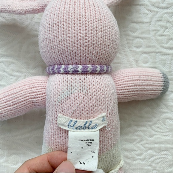 Blabla Fleur‎ the Bunny Hand Knit Doll 12" - Picture 4 of 4
